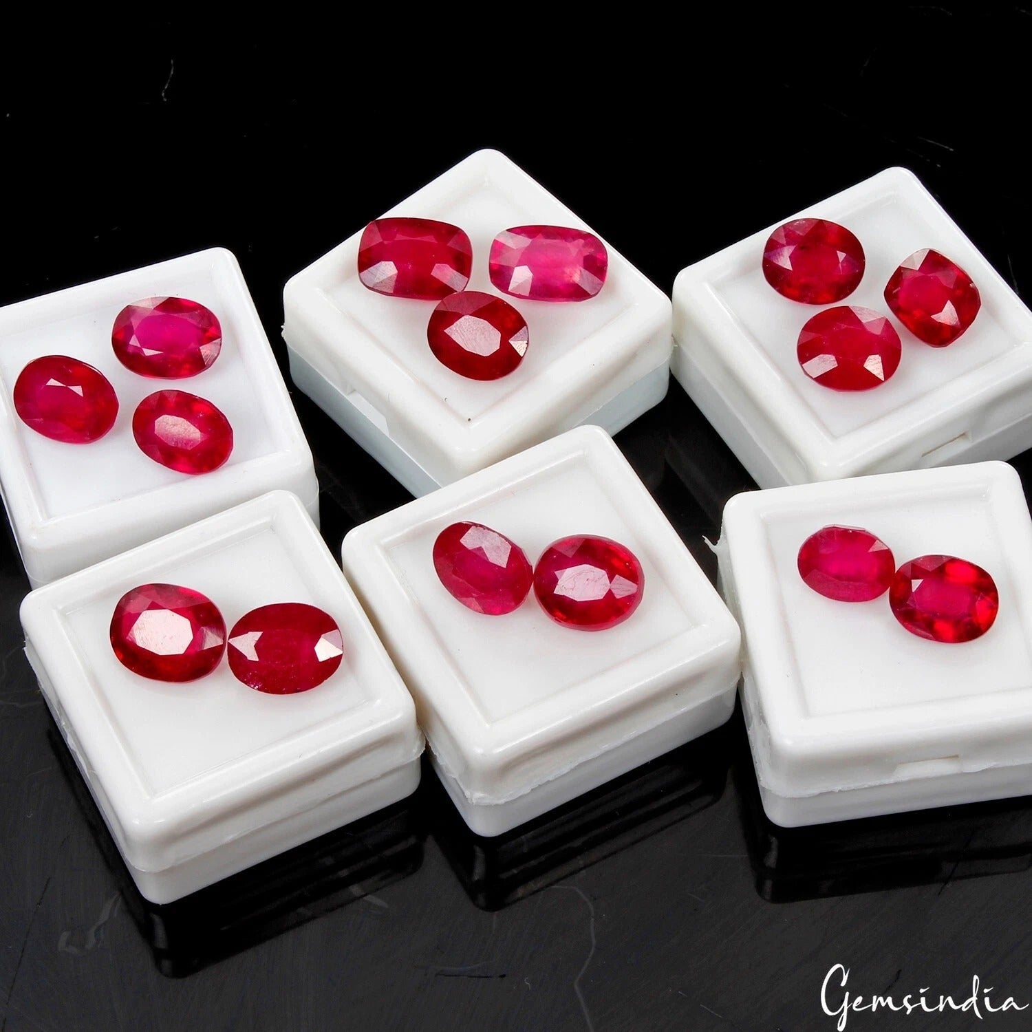 79.30 Ct Mozambiqe IGL&I Certified Red Ruby Flawless Lot Mix Cut Loose Gems excl