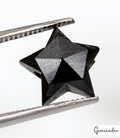 2.2 Carats 100% Natural Polished Star Shape Loose Earth Mined Black Diamond~10mm