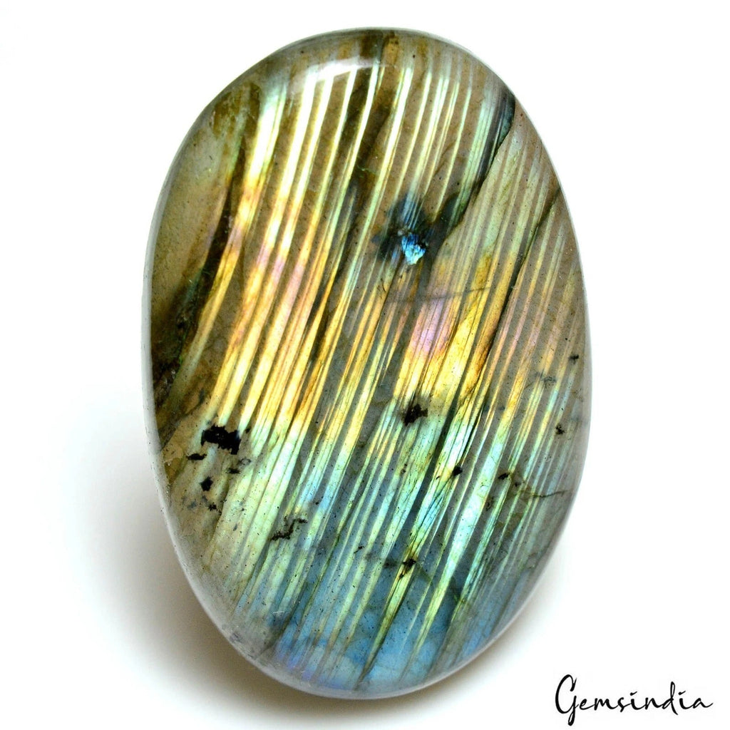 176.60Ct Natural Untreated Mult Color Labradorite Oval Cab Loose Gem For Pendant