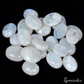 230 Ct Unheated 23 Pc White Blue Moonstone 11-17mm Oval Cabochon Loose Gemstones