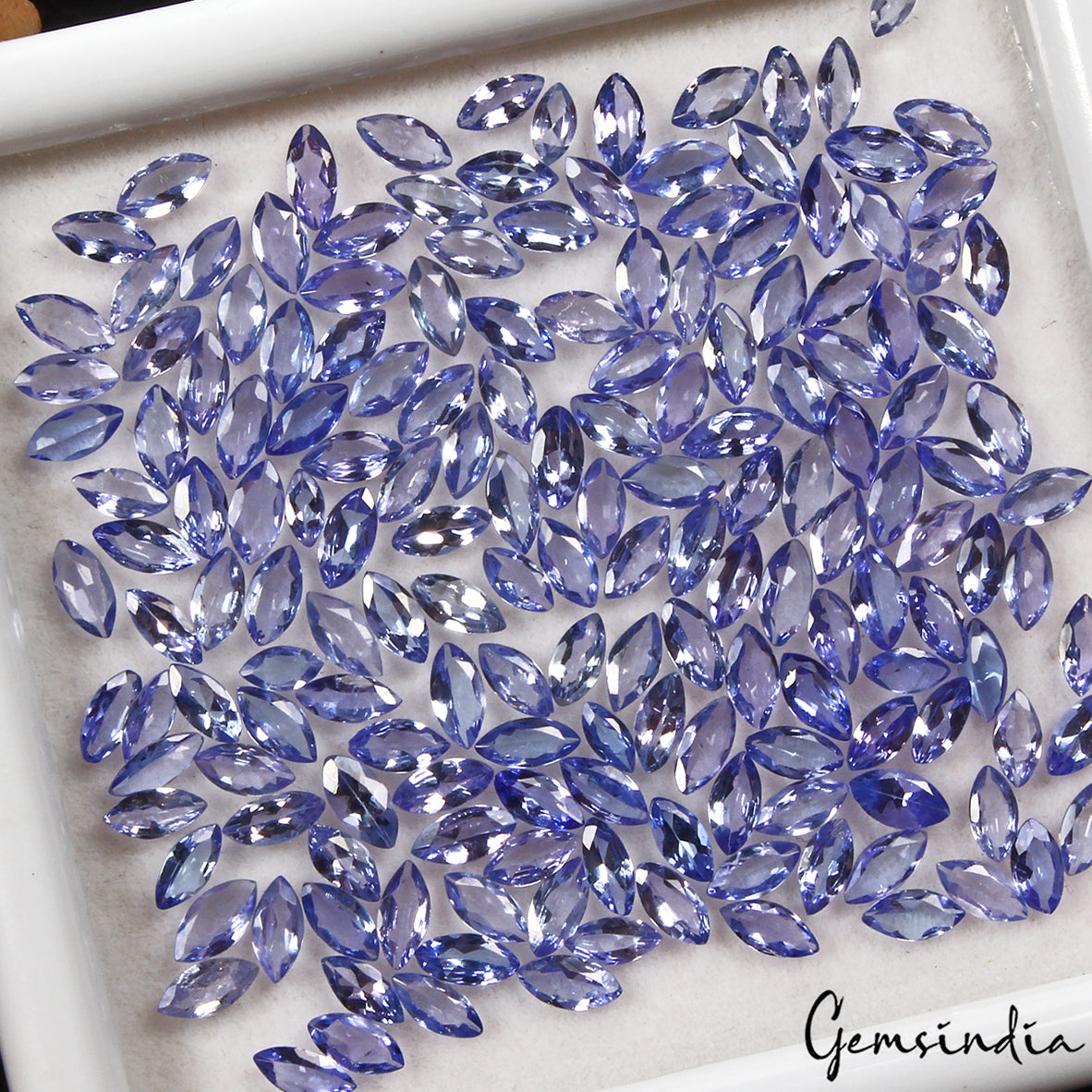 275 Pc Natural Untreated Blue Tanzanite Marquise Calibrated 4*2mm Gemstone 20+Ct