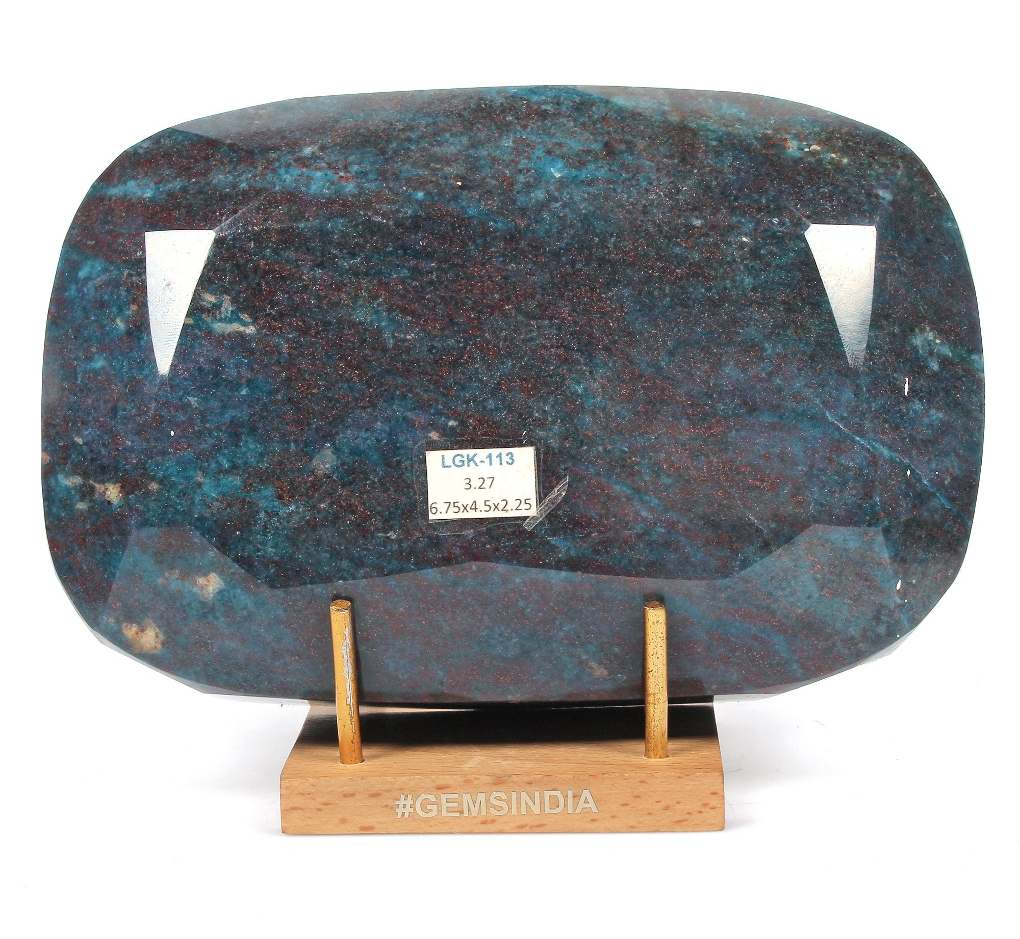 3.2 Kilo Natural Ruby Kyanite 6.75" Oval Cut Untreated Huge Earth Mined Gemstone