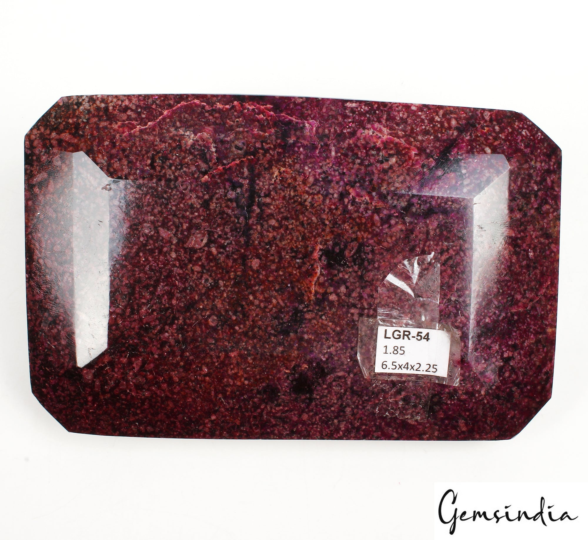 1.8 kilo Natural Huge Red Ruby Octagon Cut Earth Mined For Gallery Stone NM