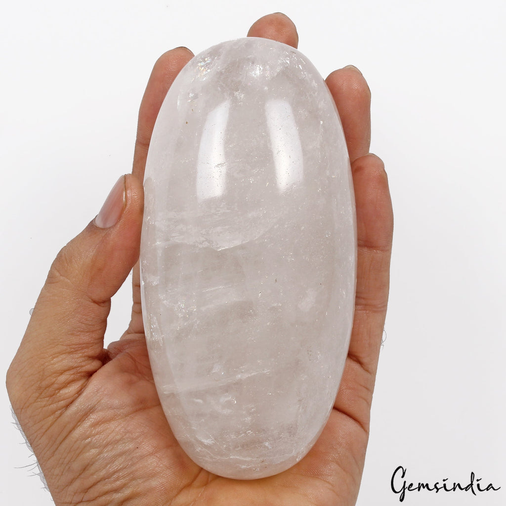 3620 Ct Natural Untreated White Quartz Healing Crystal Reiki Egg Gems With Stand