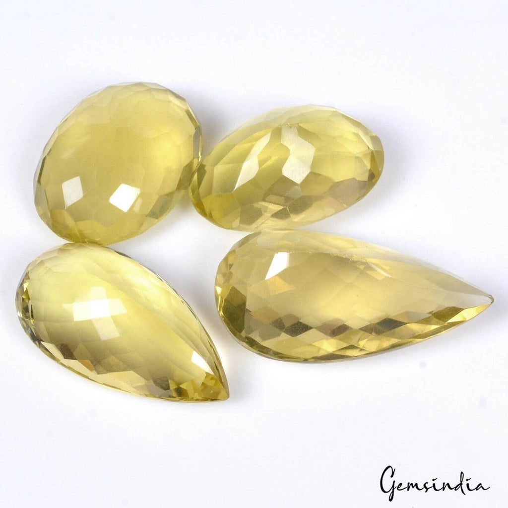 Lemon Quartz Loose Gemstone — 26mm to 35mm, 157 Ct, Brazil