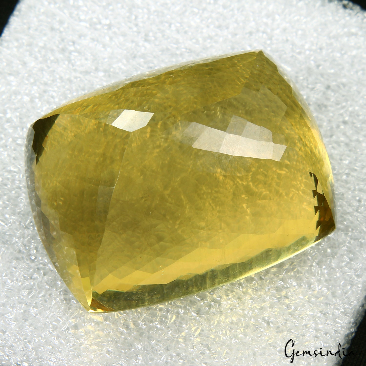 219.70 Cts Natural Untreated Brazilian Yellow Citrine Cushion Huge Certified Gem