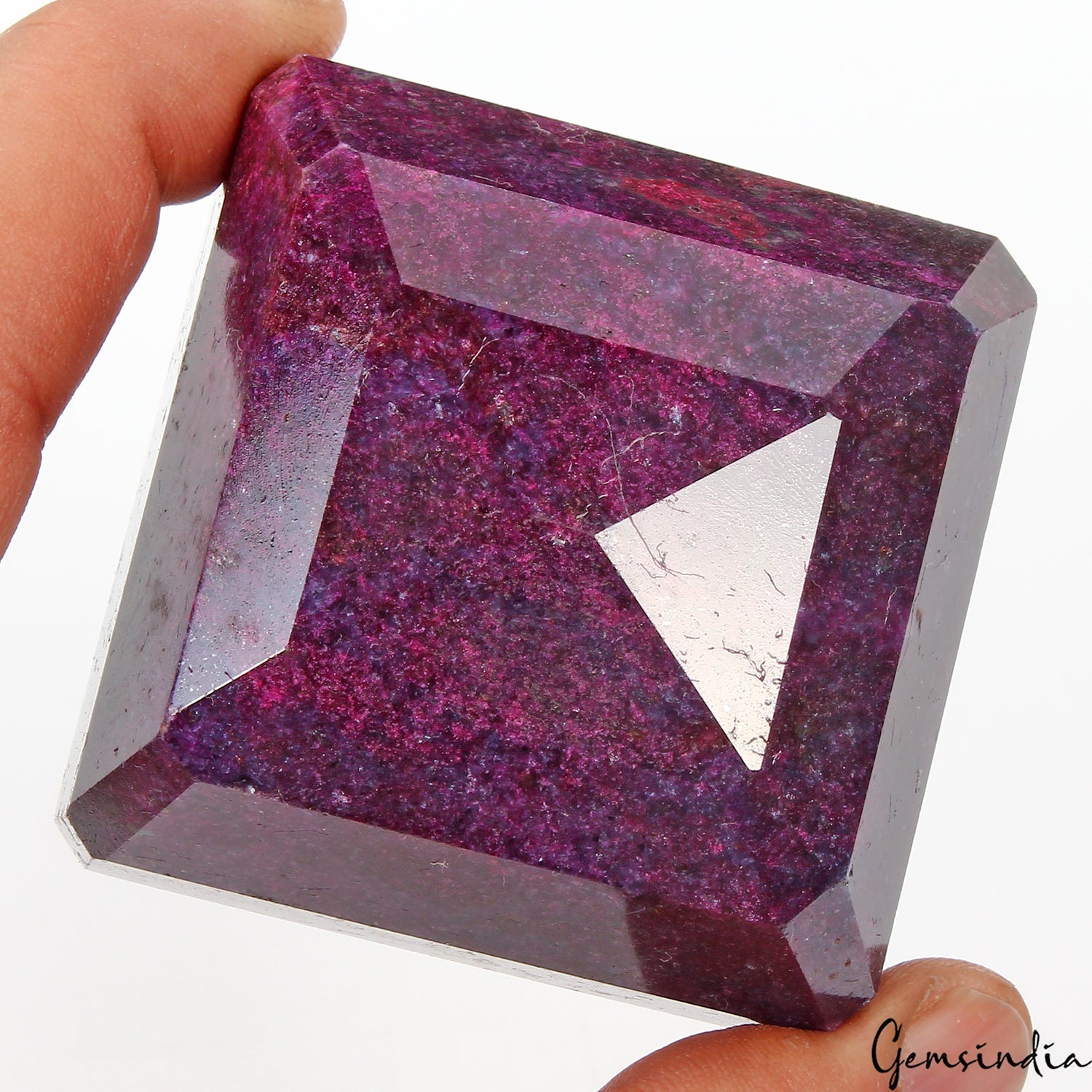 1900 Ct Purple Red Ruby Octagon Cut Loose Earth mined Huge Gemstone, Madagascar