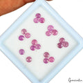 20 Pcs Natural Ruby Top Quality 3mm Round Cut Certified Loose Gemstones 5.30 cts