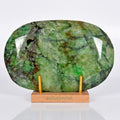 Emerald Loose Gemstone, Color Enhanced, Green — 6.1x4x2.25 Inch, 7400 Ct (1.48 Kg), Brazil