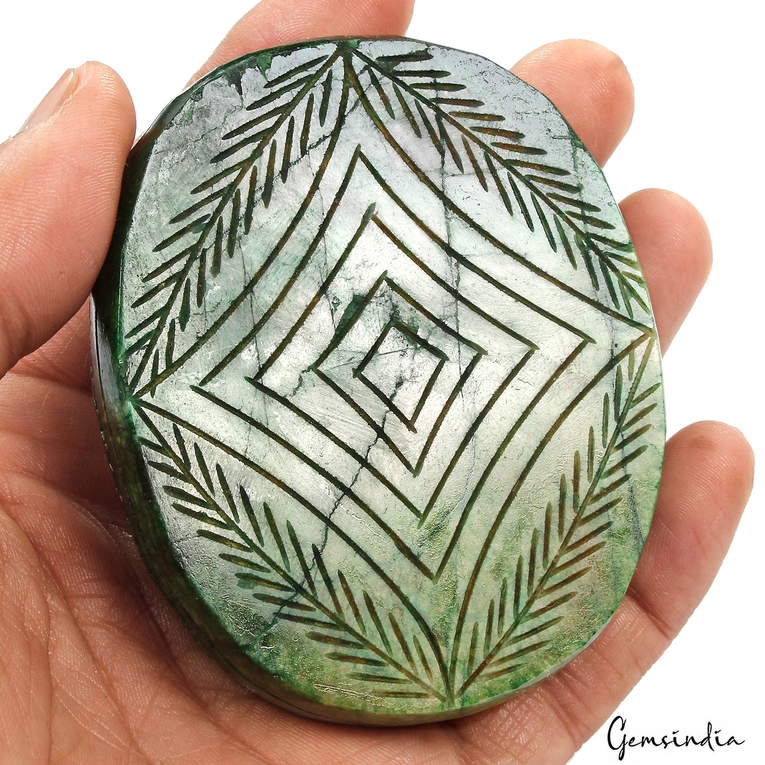 1250 Ct Natural Green Emerald Earth Mined Carving Museum Huge Size Loose Gems