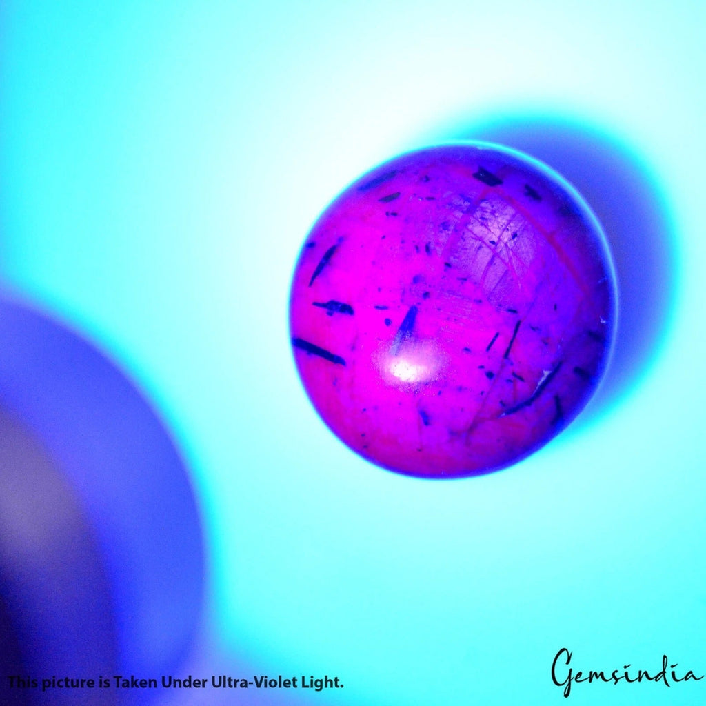 66.20 Ct Natural Untreated Purple Star Ruby Uneven Round Cab Loose Gemstone