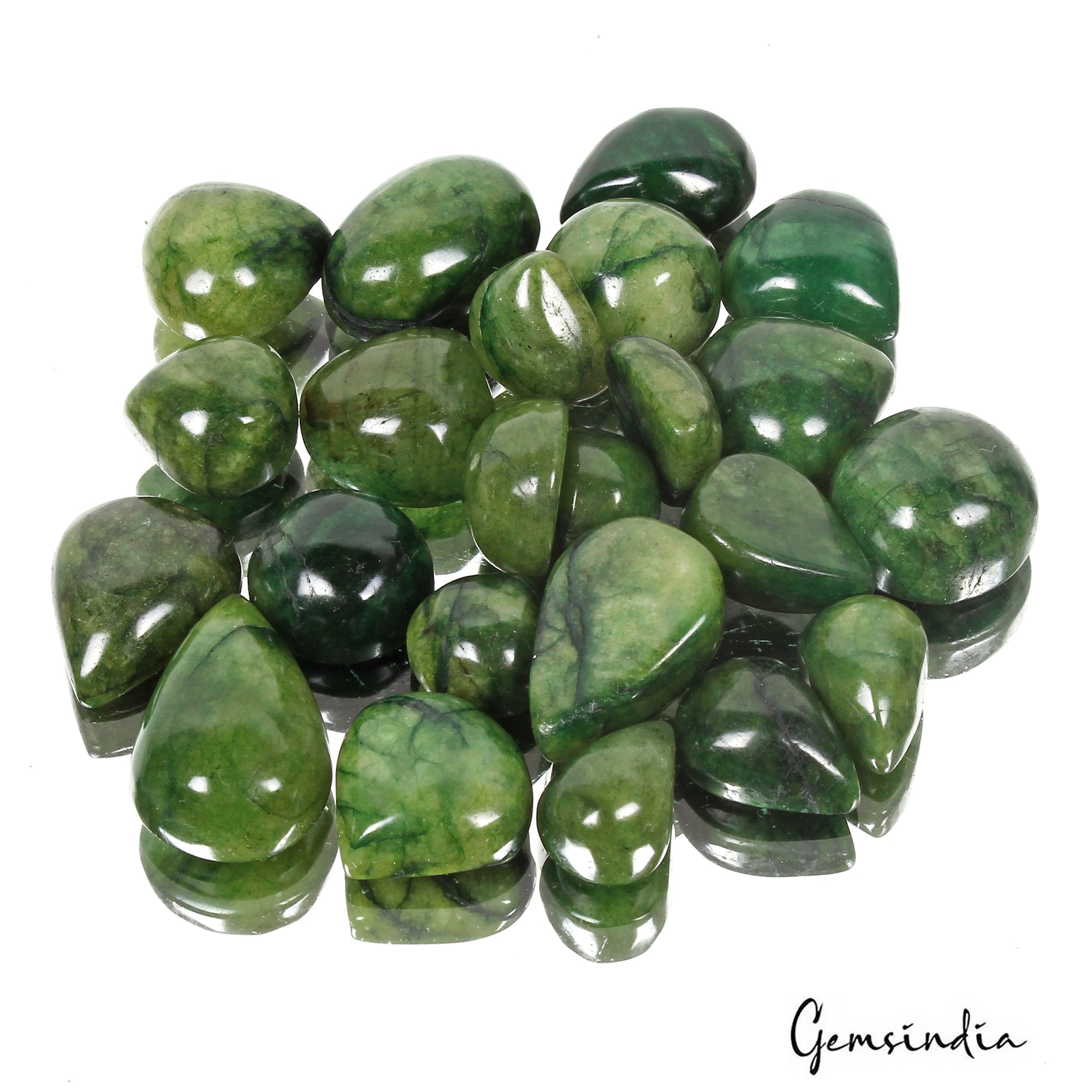 440 Ct Natural Nice Green Brazilian Emerald Mix Cabochon Loose Gems Lot 23 Pcs