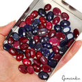 650 Ct Natural Ruby Sapphire Oval Cut Loose 12mm-17mm jewelry Gemstones / 60 Pcs
