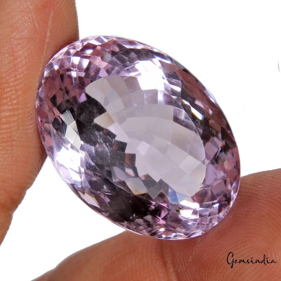 Amethyst Loose Gemstone, Untreated — 26x18x12mm, 37.90 Ct