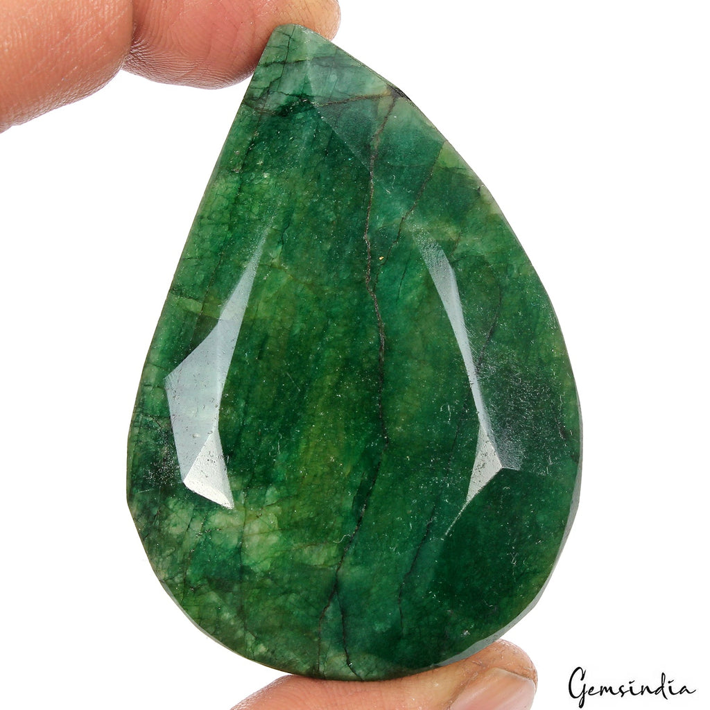 500 Ct Natural Green Emerald Fancy Faceted Earth Mined Loose Gems From Brazil