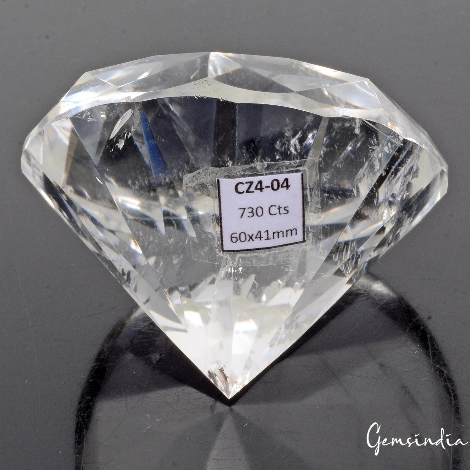 Certified 730 Cts Natural White Crystal Quartz Diamond Faceted Cut Huge Rare Gem