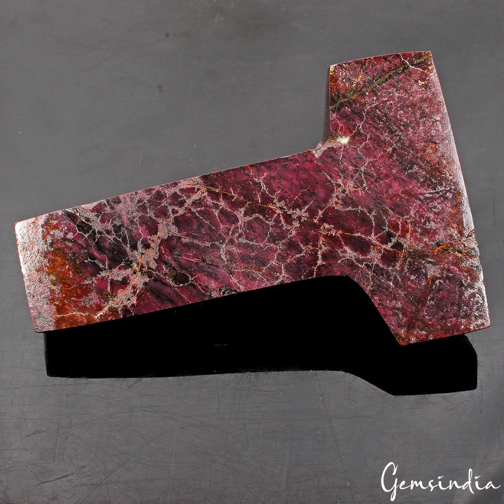 1600 Gram Natural Untreated Red Ruby 'T' Shape Huge Size Earth mined Fancy Gem