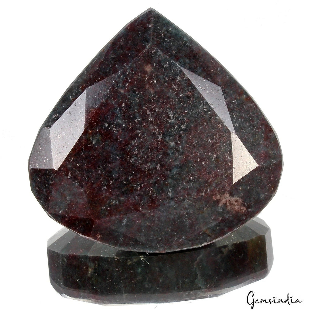 1450 Ct Natural Untreated Ruby Kyanite Pear Cut Huge Gemstone From Madagascar