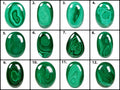 2130 Cts/12 Pcs Natural Untreated Green Malachite Oval Cab Wholesale Loose Gems