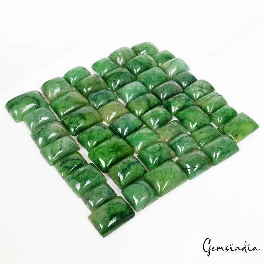 Brazilian Emerald Lot, Cabochon, Color Enhanced, Green — 47 Pieces, 11mm to 20mm, 600 Ct, Brazil