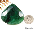 320 Ct Natural Blue Green Colombian Emerald Pear Cut Earth Mined Loose Gemstone
