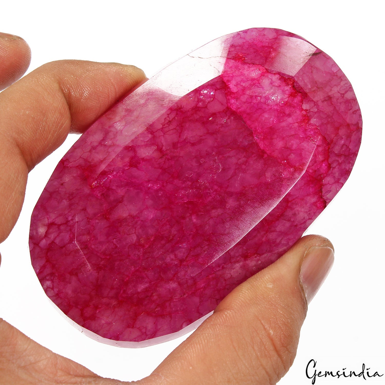 900 Cts Natural Pink Red Quartz Oval Faceted Huge Size Loose Madagascar Gemstone