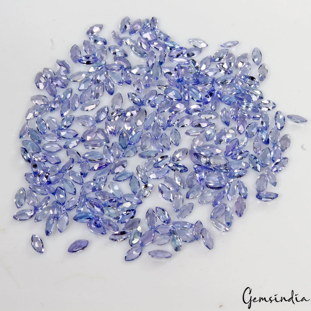 20.70 Cts Natural Tanzanite 4*2mm Marquise Cut Loose Untreated Gemstones 250 Pcs