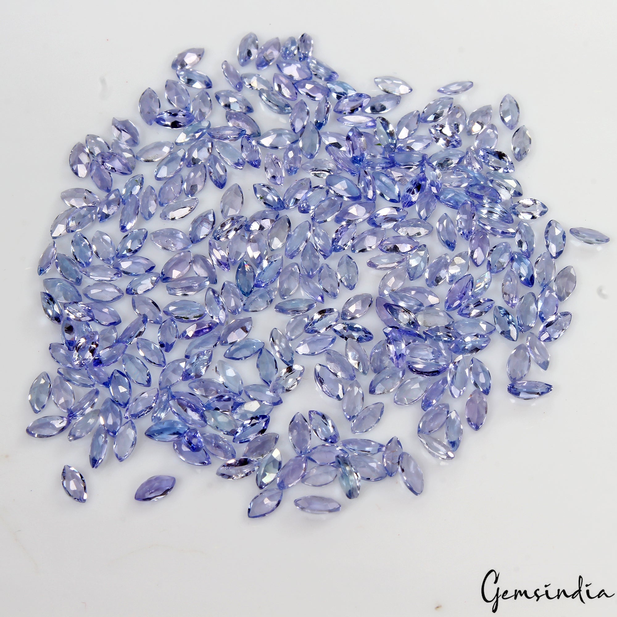 20.70 Cts Natural Tanzanite 4*2mm Marquise Cut Loose Untreated Gemstones 250 Pcs