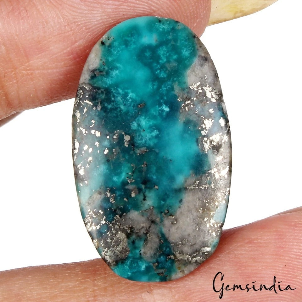 Persian Turquoise Neyshabur Oval Shape Not Stabilized, %100 Natural~25.95 Ct