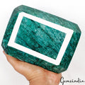 Big 3.87 Kilo Natural Finest Green Emerald Octagon Excellent Cut Grade Huge Gems