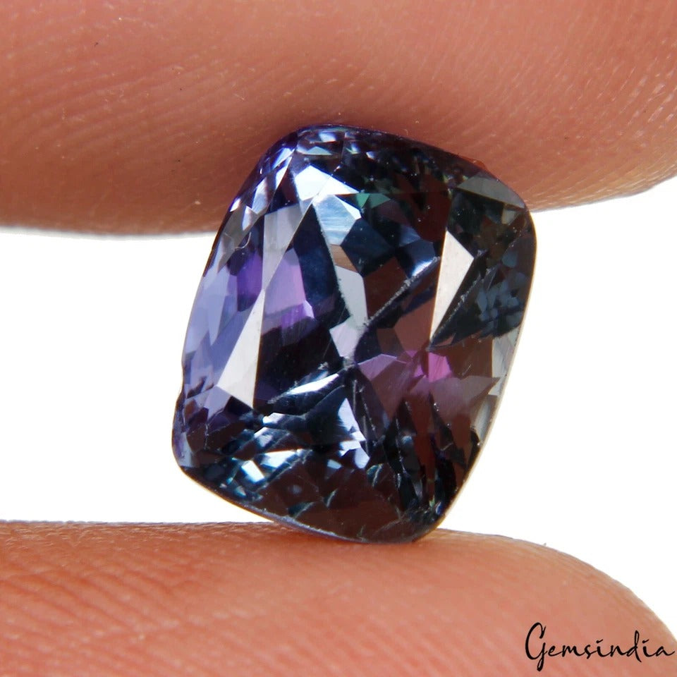 Tanzanite Loose Gemstone, Cushion Cut, Blue — 9x7x6 MM, 4.00 Ct, Tanzania