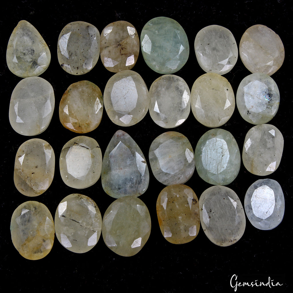 Aquamarine Lot, Loose Gemstone, Untreated, Blue — 24 Pieces, 15mm to 20mm, 256.40 Ct, Brazil