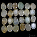Aquamarine Lot, Loose Gemstone, Untreated, Blue — 24 Pieces, 15mm to 20mm, 256.40 Ct, Brazil