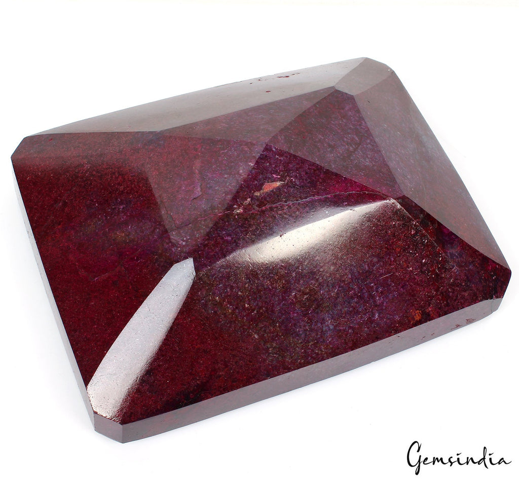 RARE 6.2 Kilo Natural HUGE Red Ruby Museum Grade Octagon Cut Loose Gemstone