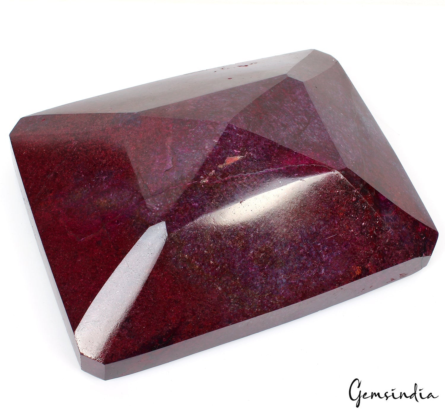 RARE 6.2 Kilo Natural HUGE Red Ruby Museum Grade Octagon Cut Loose Gemstone