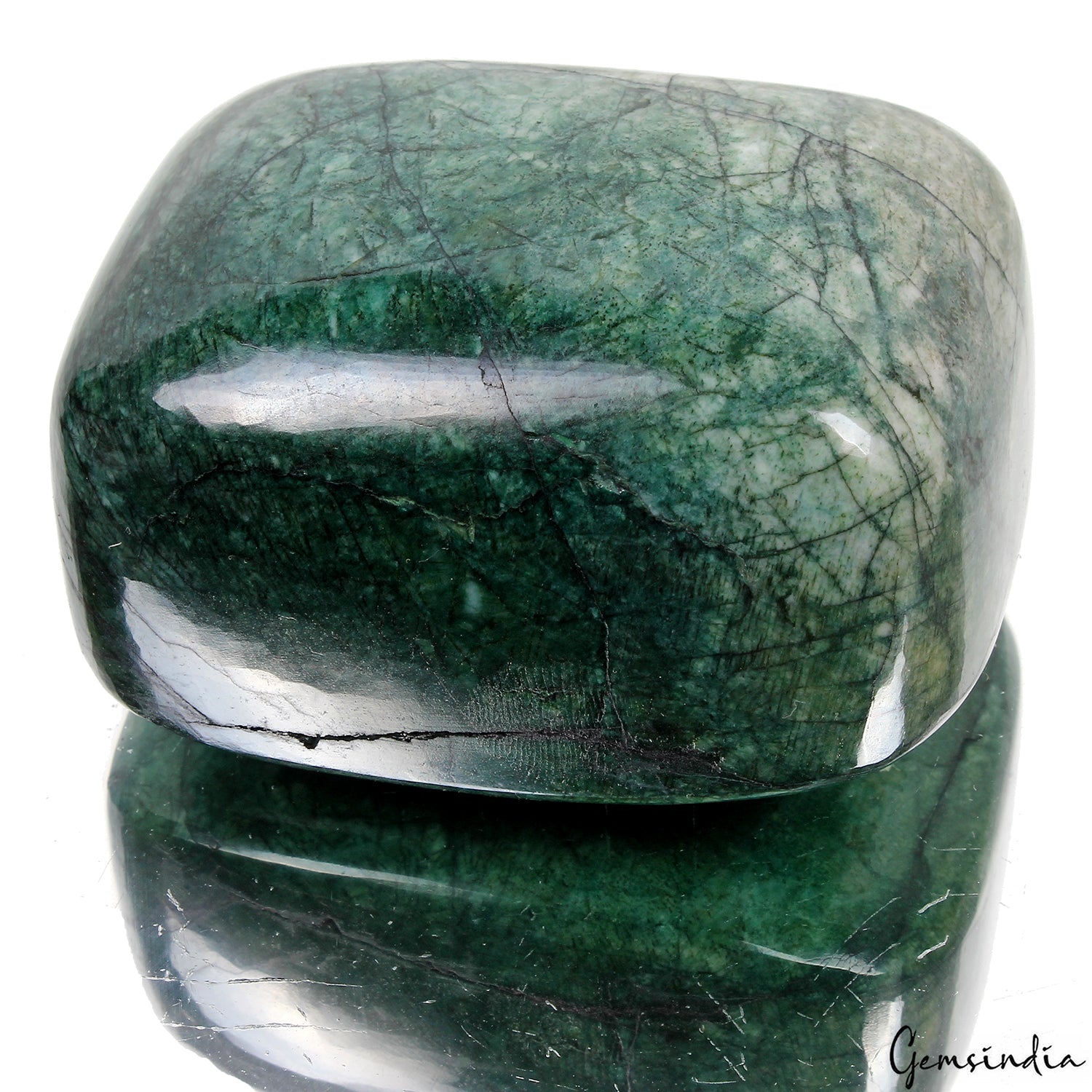 1990 Ct Natural Green Zambian Emerald Cushion Cabochon Loose Earth Mined Gems