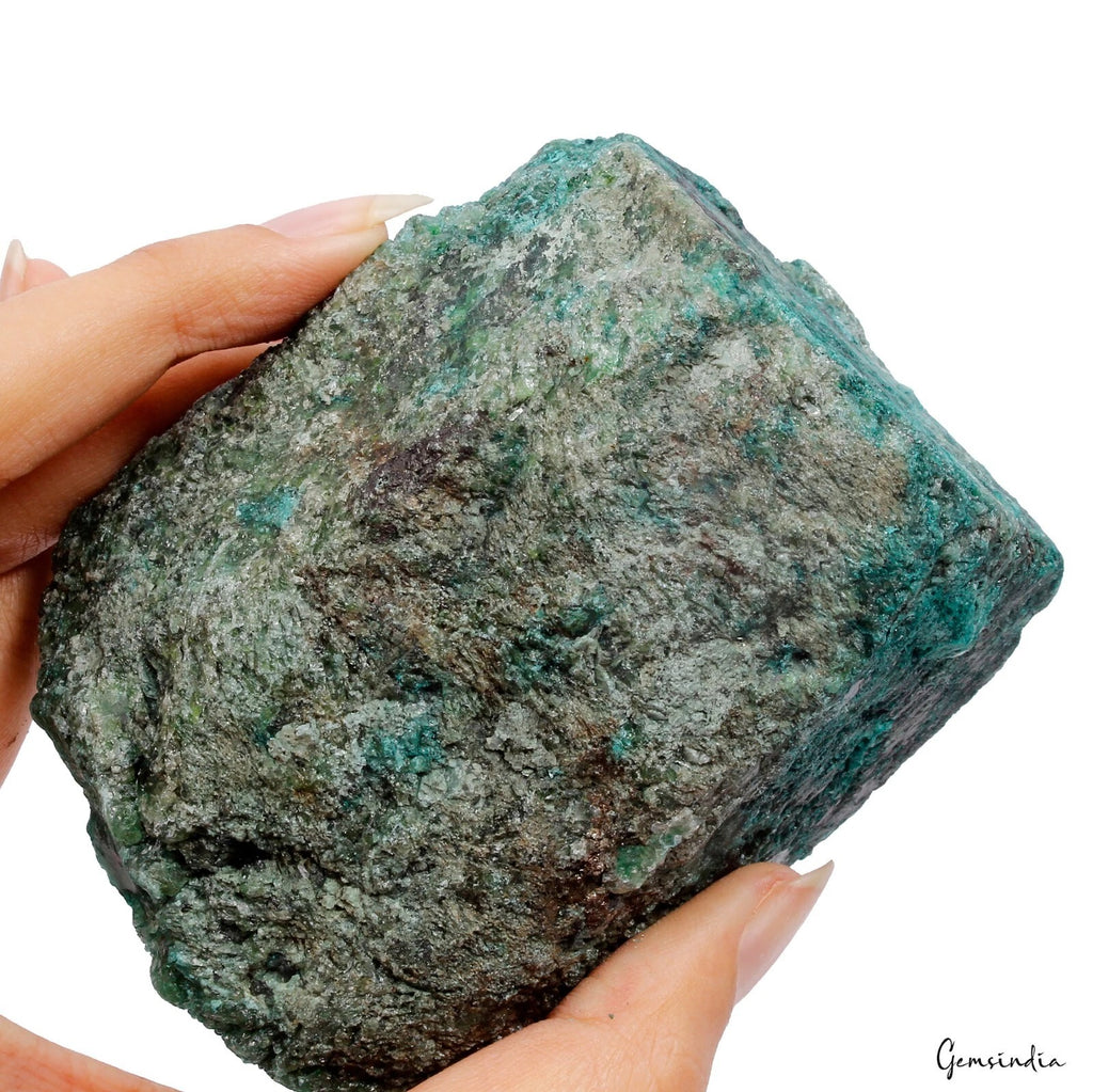 Emerald Rough Specimen, Color Enhanced, Green — 88x78x70 mm, 3700 Ct