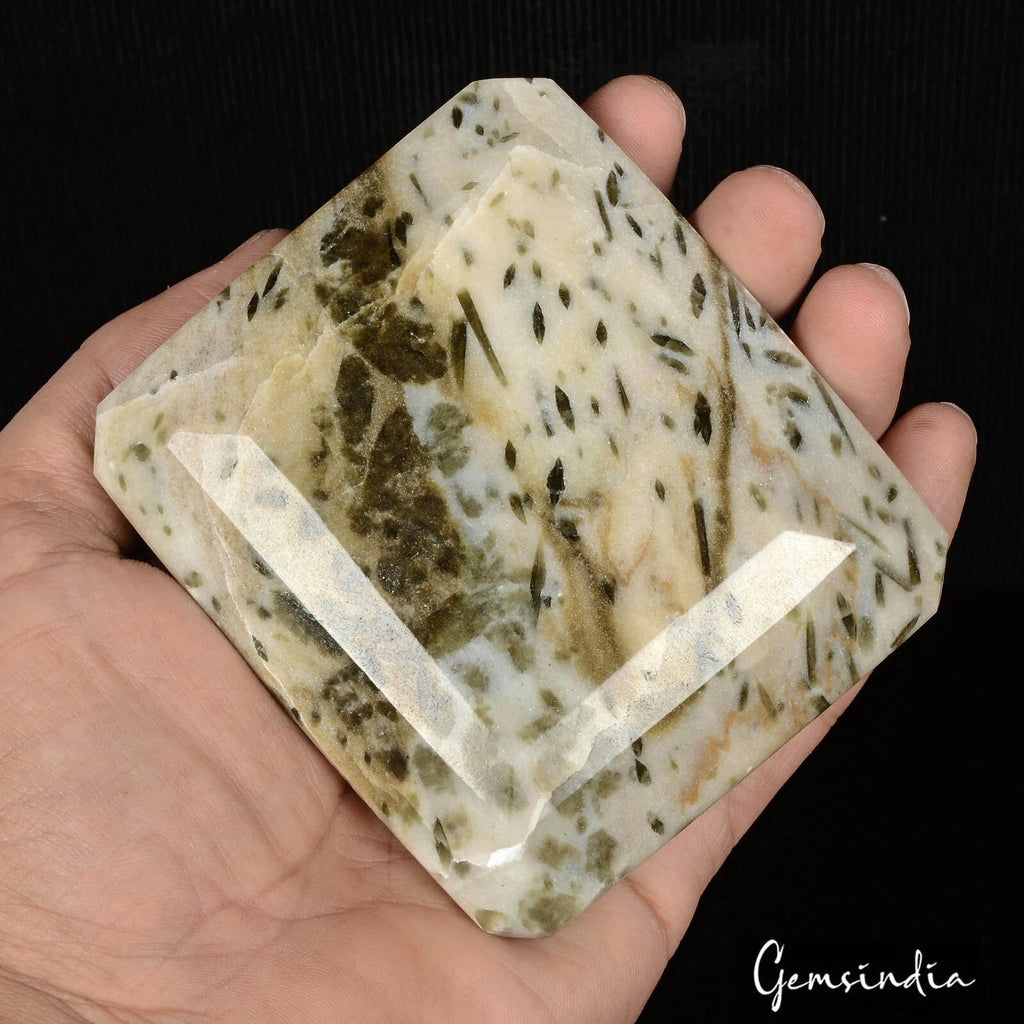 2850 Ct Natural Rutilated Quartz Best Quality Octagon Cut Museum Size Gemstone