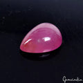IGL&I Certified 13.90Ct Natural Pink Red Heated Ruby Pear Cab Loose Gem For Ring