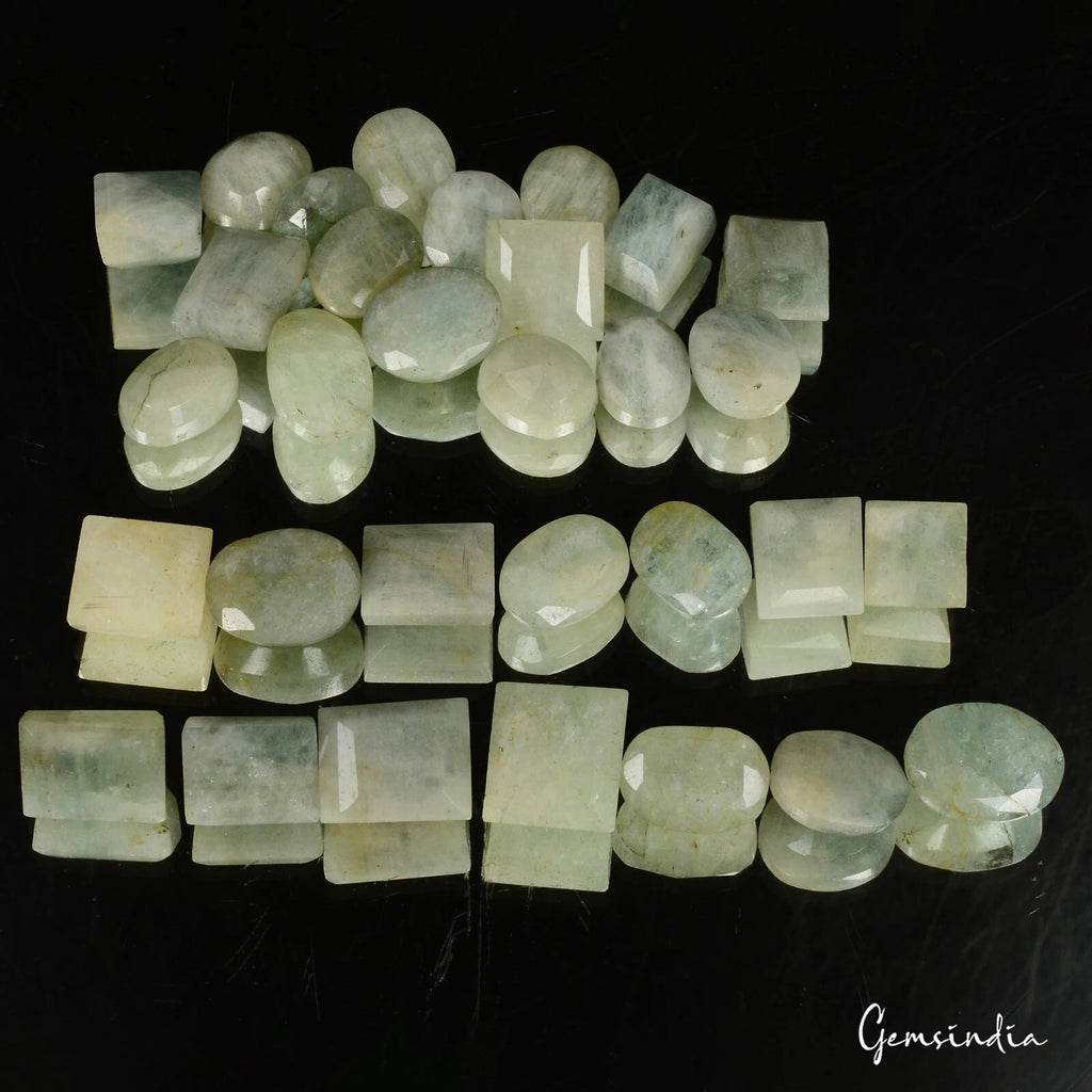 Green Beryl Lot, Loose Gemstone, Untreated — 31 Pieces, 12mm to 16mm, 340 Ct, Brazil