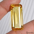 Natural 56.70 Ct Octagon Cut Unheated Yellow Citrine Brazil Big Gemstone 34x15mm