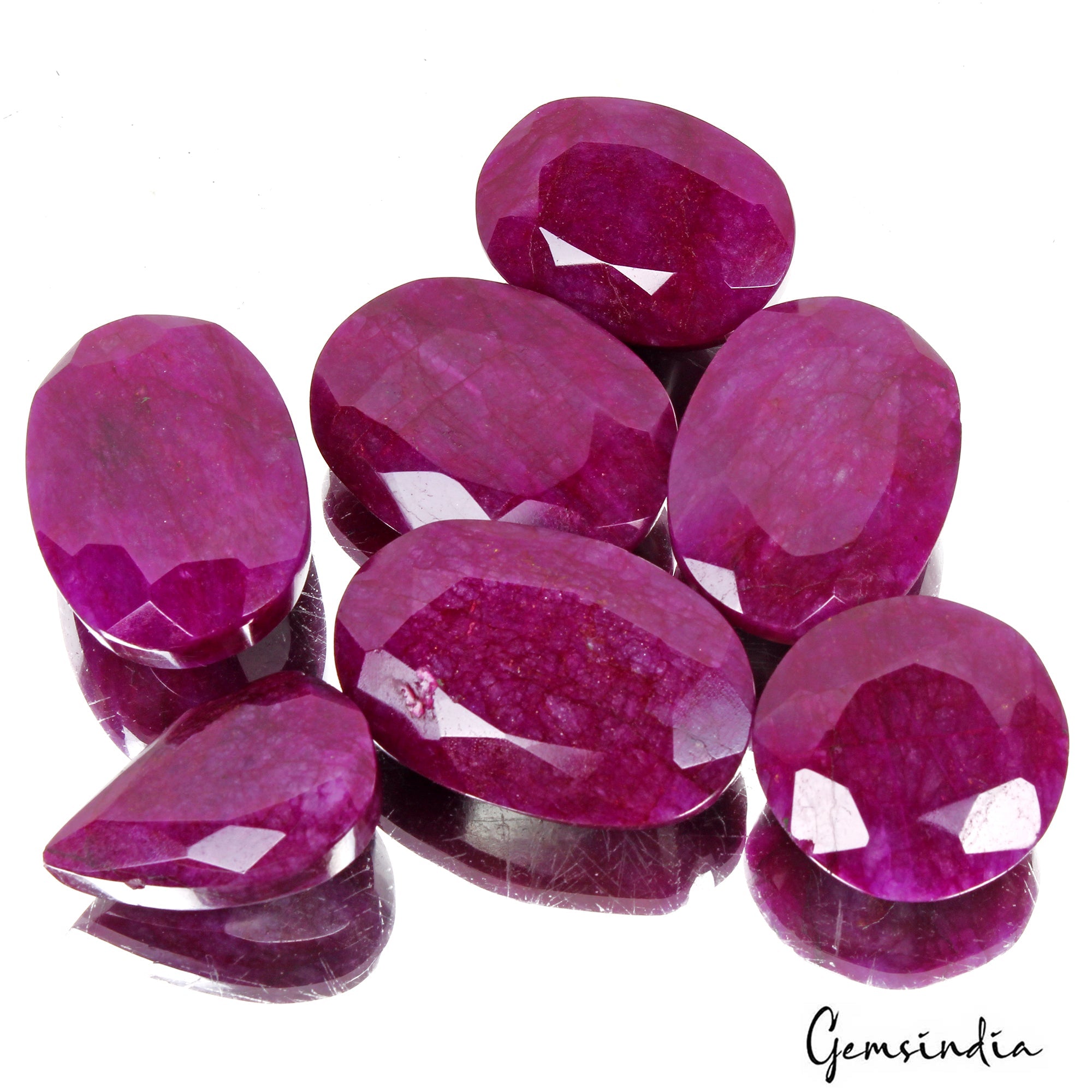 2530 Ct Natural Pink Red USA Beryl Bixbite Mix Cut Faceted Earth Mined Gems Lot