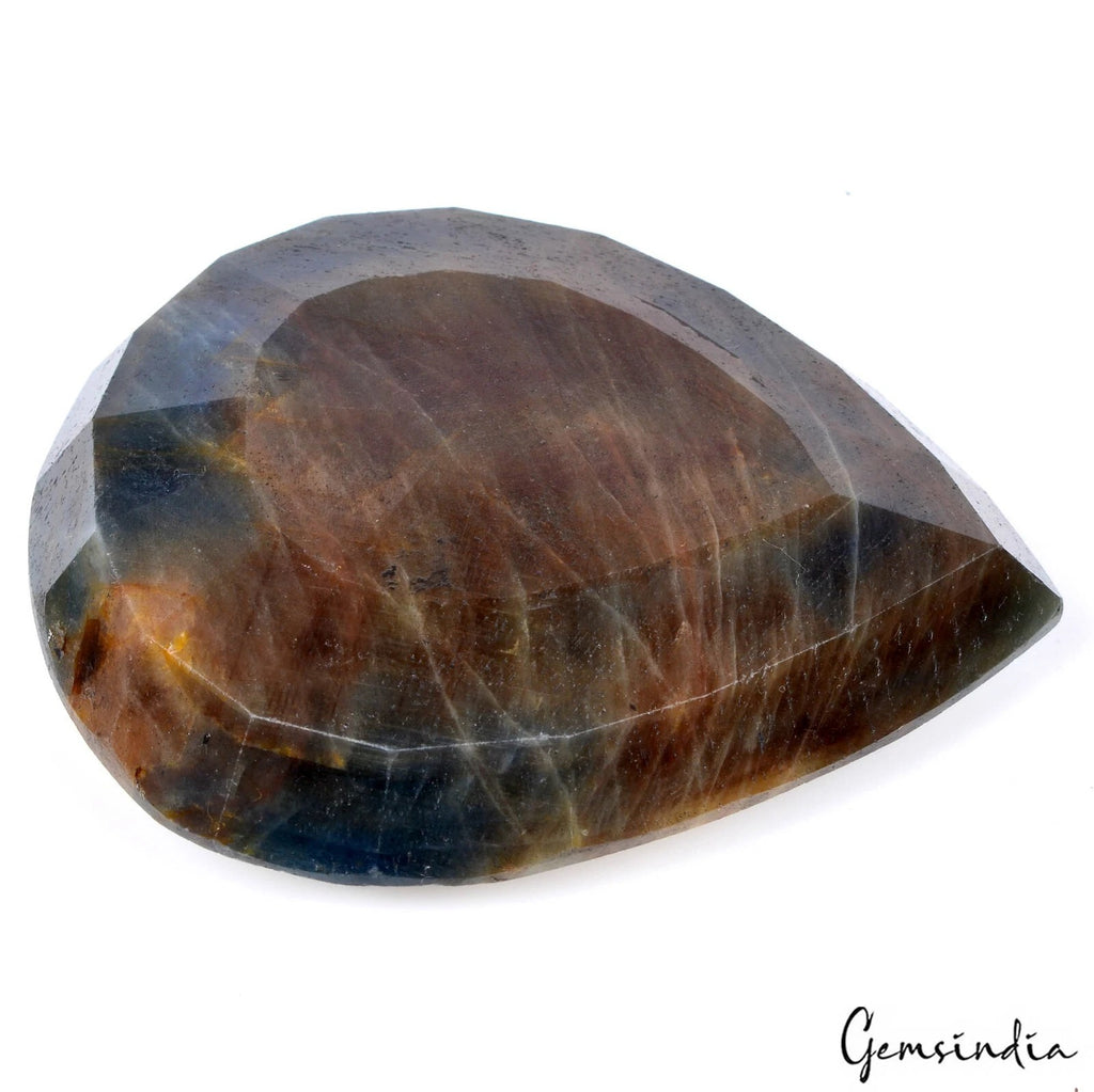 Sapphire Loose Gemstone, Untreated, Blue — 86 x 77 x 20mm, 1370 Ct