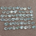 Oval Cut Natural Unheated Nice Blue Aquamarine 22.20ct 5-6mm 50pcs Lot Gemstones