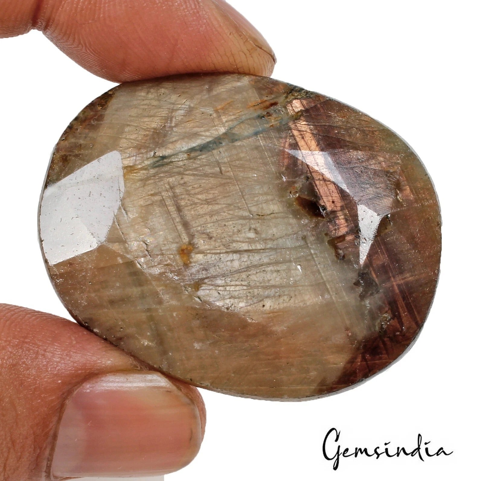 260 Cts Natural Untreated Brown Sapphire Oval Faceted Earth Mined Loose Gemstone