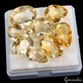 90.50 Ct Natural Citrine Mix Shape/Cut Loose Unheated 15-19mm Gemstones, Brazil