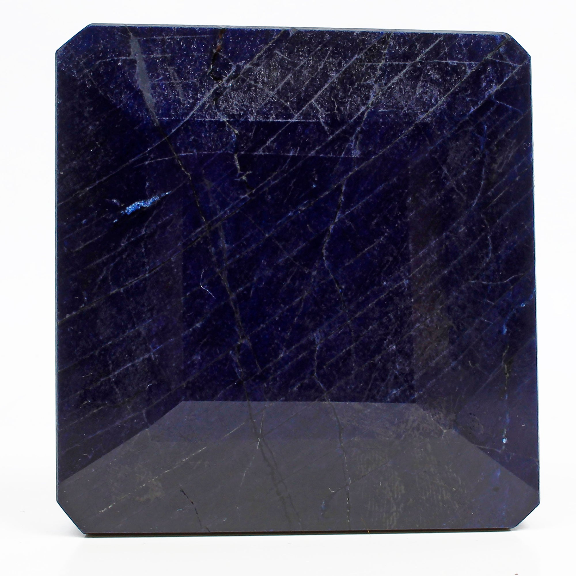 Certified 2030 Ct Natural African Royal Blue Sapphire Octagon Cut Huge Loose Gem
