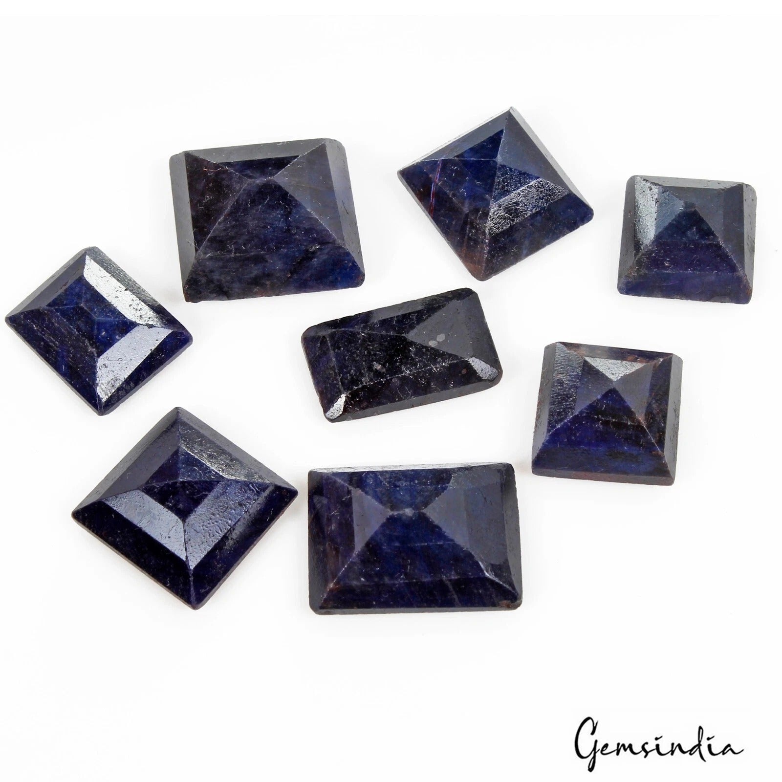 Certified 310 Ct/8 Pcs Natural Blue Sapphire Baguette Cut Loose Gems For Jewelry