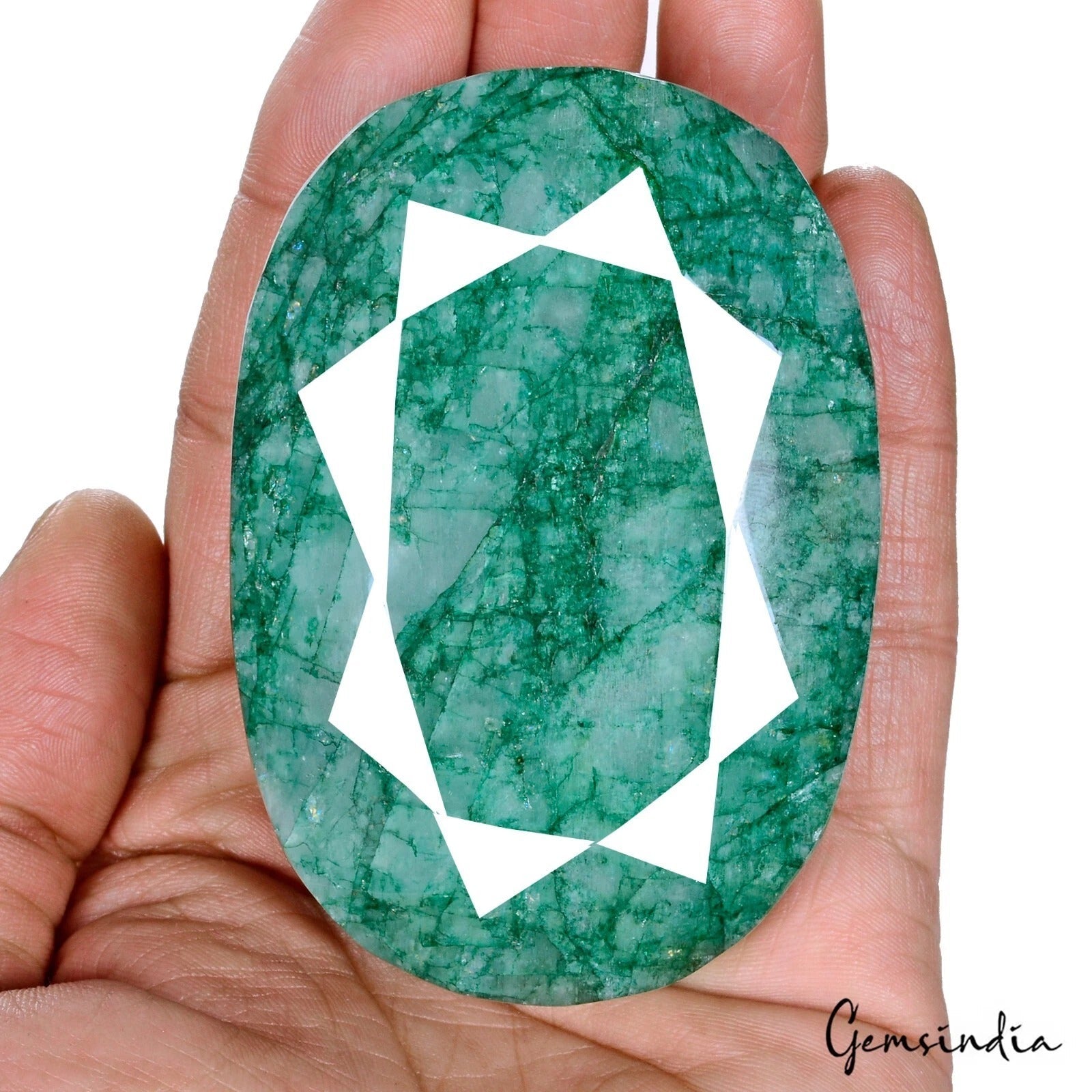 1280 Cts Natural Green Emerald Oval Cut Huge Earth Mined Museum Size Gemstone