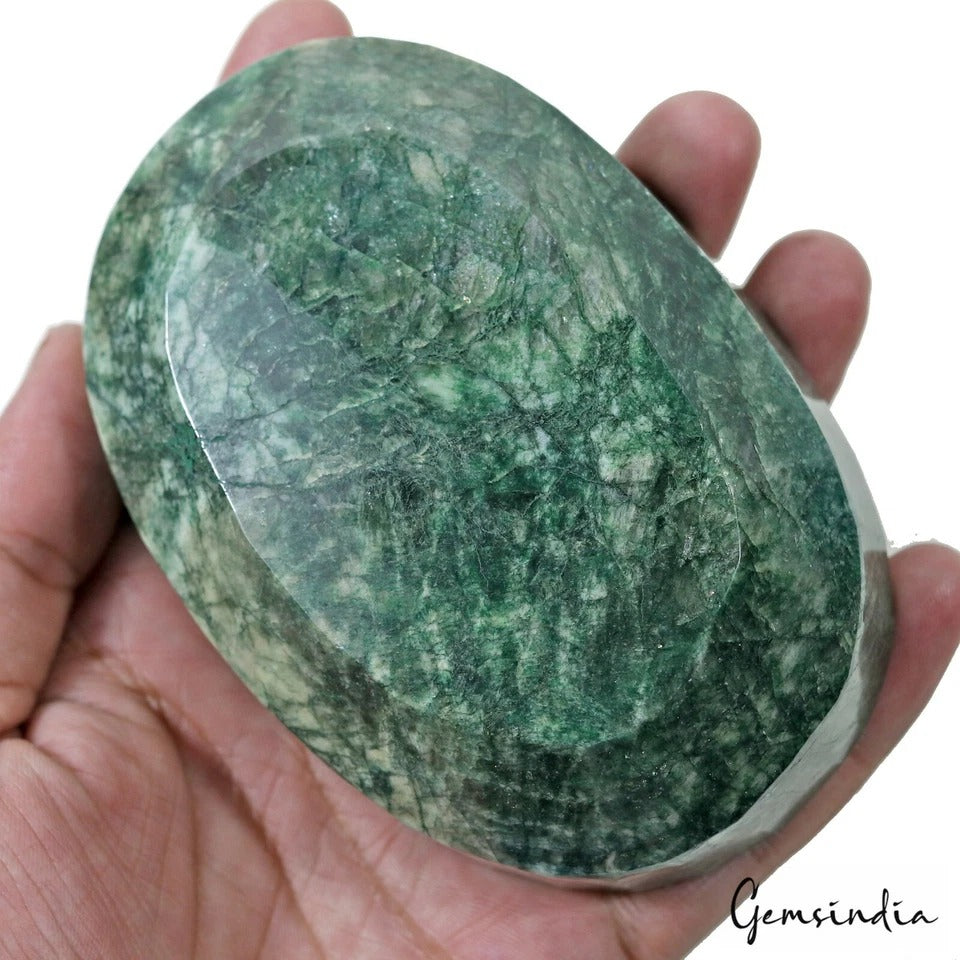 2600 Ct Natural Green Emerald Oval Faceted Cut Loose Museum Size Brazil Gemstone